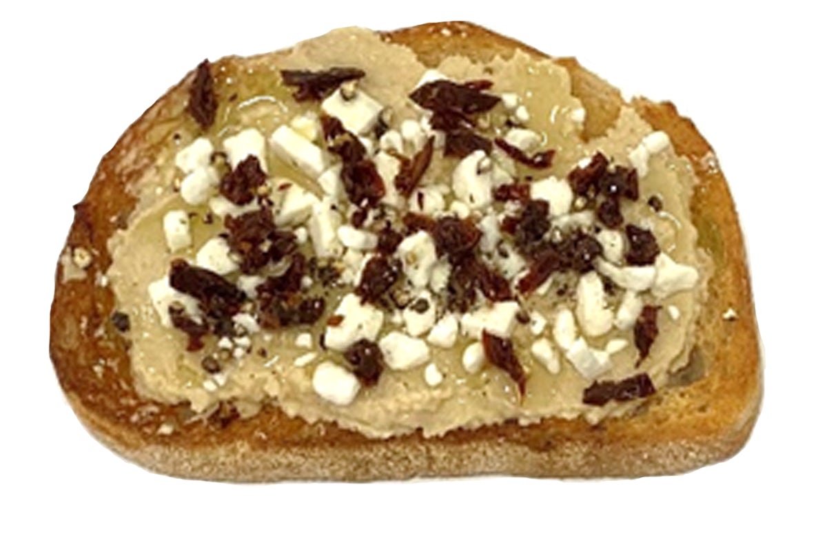 Order Sun-Dried Tomato & Hummus Toast food online from Robeks store, Akron on bringmethat.com