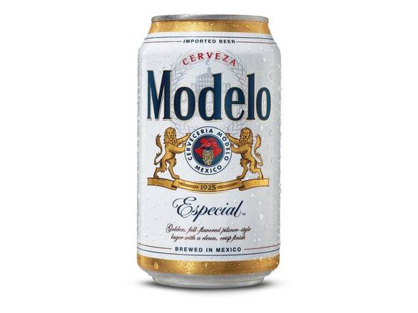 Order Modelo Especial Lager Mexican Beer - 6x 12oz Cans food online from Sky Liquors store, Chicago on bringmethat.com