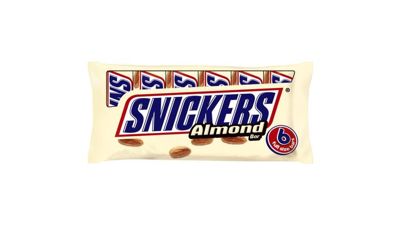 Order Snickers Almond Chocolate Candy Bars 1.76 oz food online from Valero Food Mart store, Murrayville on bringmethat.com