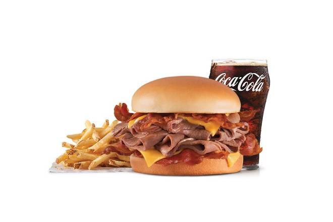 Order Monster Roast Beef Combo food online from Hardees store, Springfield on bringmethat.com
