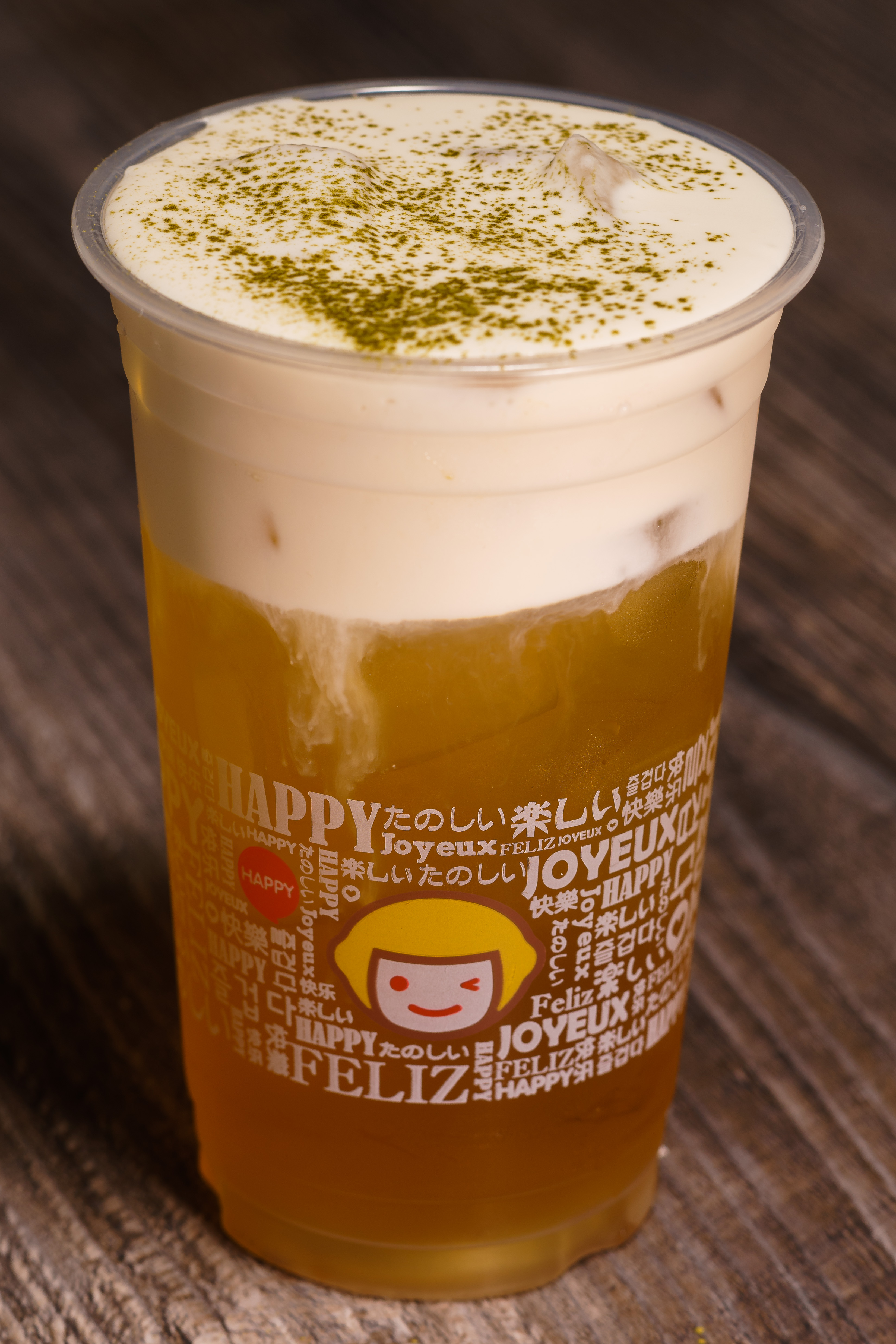 Order A1. Green Tea with Salted Cheese Cold food online from Happy Lemon store, San Jose on bringmethat.com