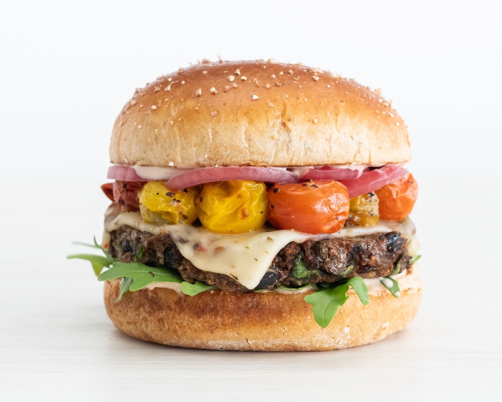 Order House Veggie Burger  food online from Veggie Grill store, Corte Madera on bringmethat.com