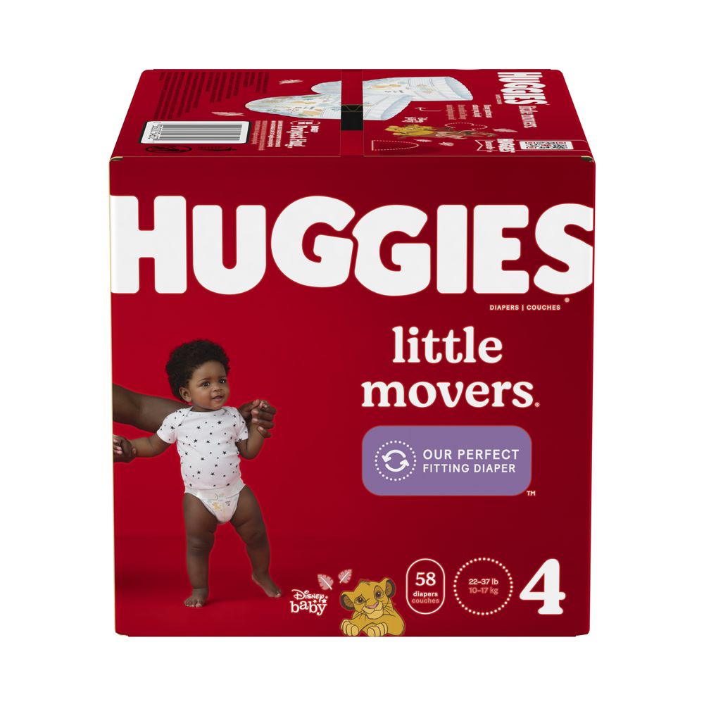 Order Huggies Little Movers Baby Diapers - Giga 4, 58 ct food online from Rite Aid store, Antelope on bringmethat.com