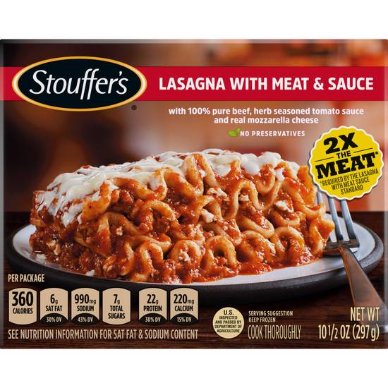 Order Stouffer's Lasagna with Meat Sauce, 10.5 OZ food online from Cvs store, SPANISH FORT on bringmethat.com