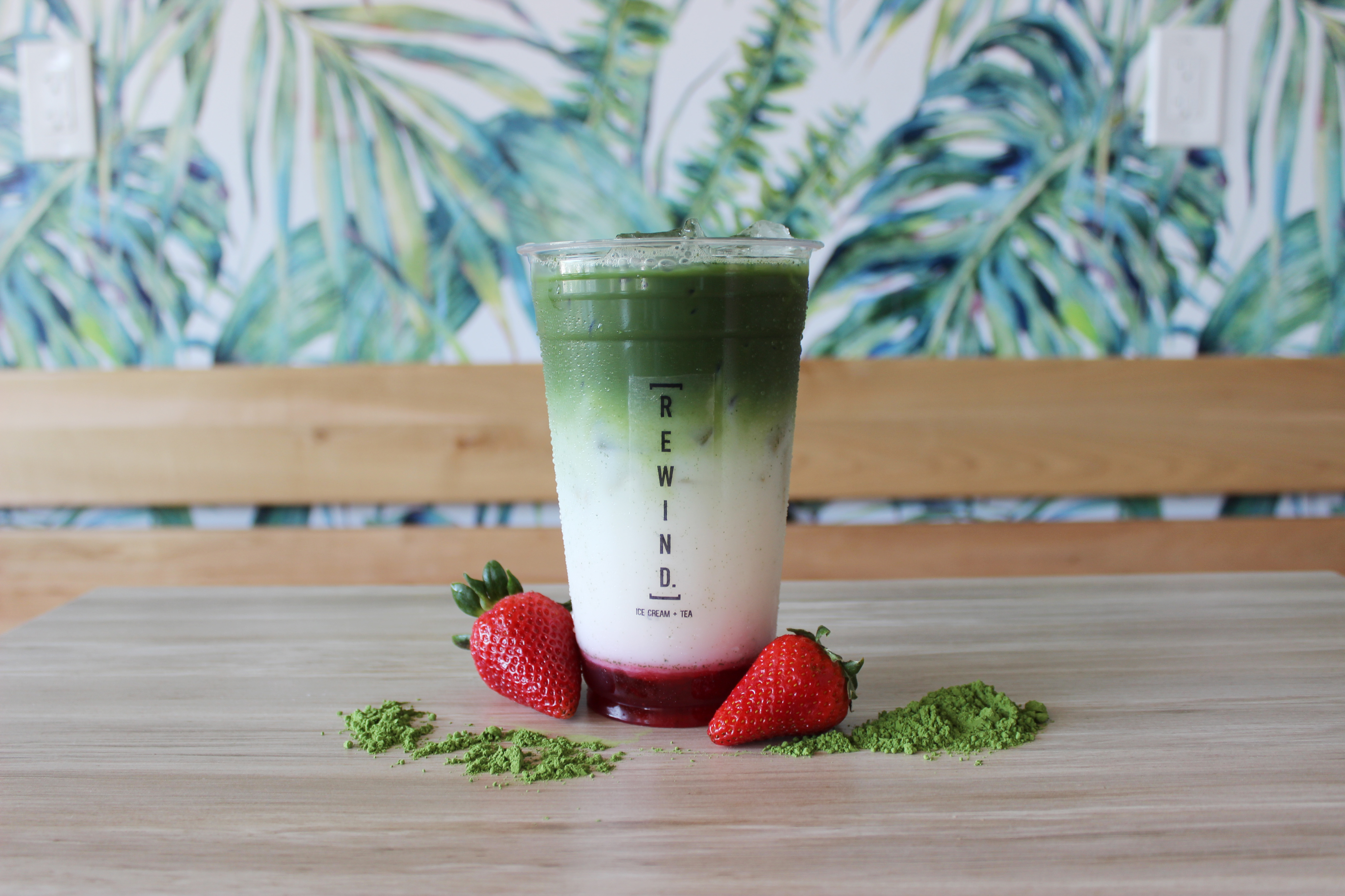 Order Strawberry Matcha Latte food online from Rewind store, Chandler on bringmethat.com