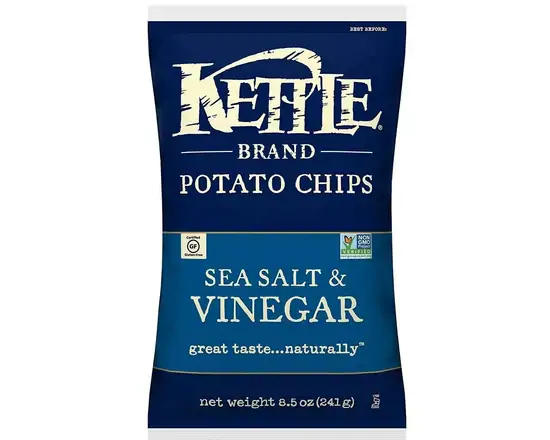 Order Kettle Chips, Sea Salt & Vinegar 5 oz food online from Van Ness Liquors store, San Francisco on bringmethat.com