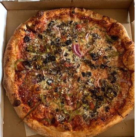 Order VEGETARIAN STYLE PIZZA food online from Goodfellas Pizza store, Albuquerque on bringmethat.com