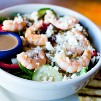 Order Shrimp and Feta Salad food online from The Blue Onion store, Weslaco on bringmethat.com