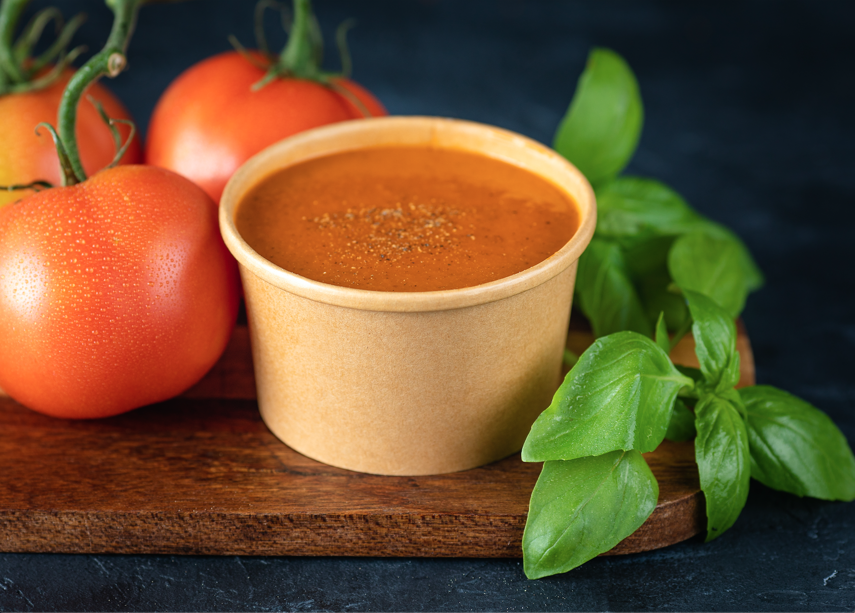 Order Tomato Basil Soup food online from Grater Grilled Cheese store, Irvine on bringmethat.com