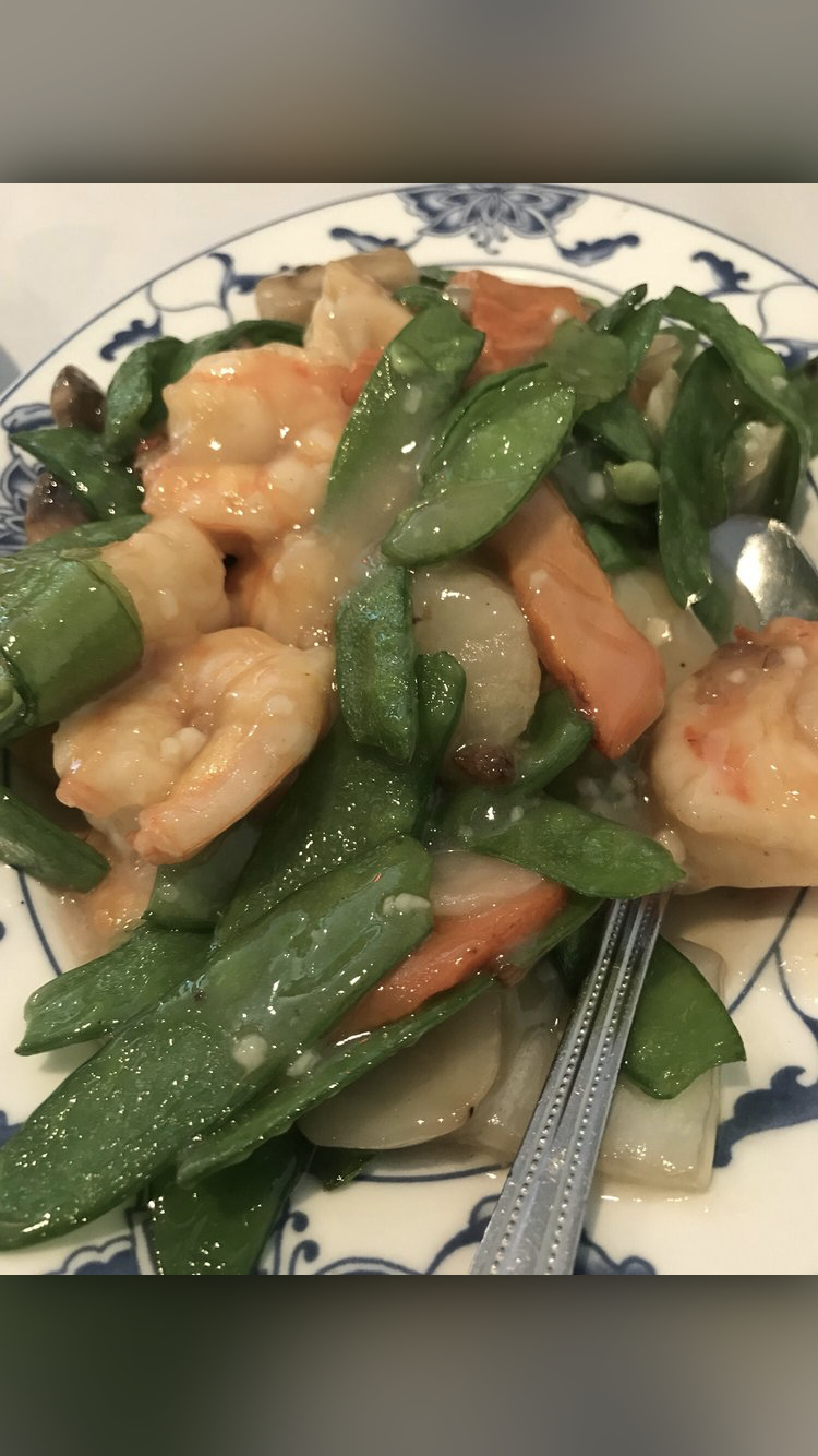 Order Shrimp with Snow Peas food online from Zheng Chinese Restaurant store, Mechanicsville on bringmethat.com