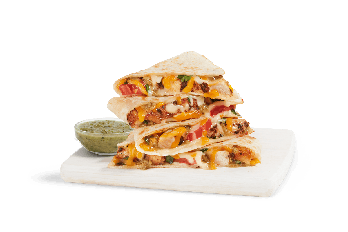 Order NEW! SALSA VERDE QUESADILLA food online from Tropical Smoothie Cafe store, Rossford on bringmethat.com