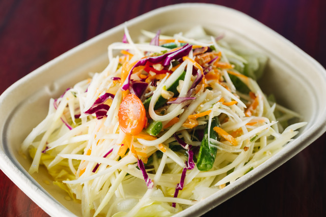 Order S2. Papaya Salad food online from Thai 2 Go store, Dallas on bringmethat.com