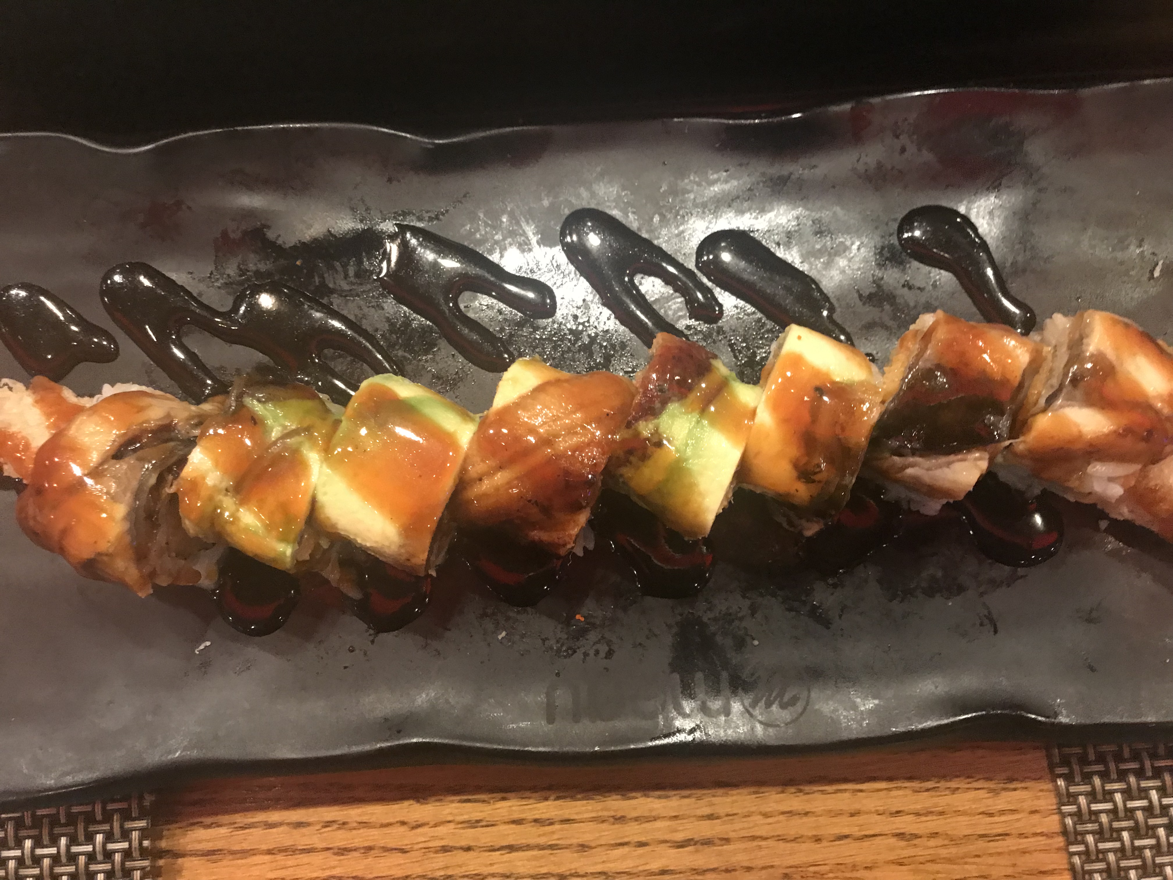 Order 16. Black Dragon Roll food online from Megu Sushi store, Ventnor City on bringmethat.com