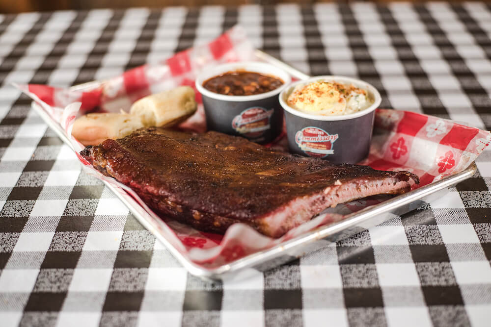 Order Smoked BBQ Rib Plate food online from Germantown Commissary store, Germantown on bringmethat.com