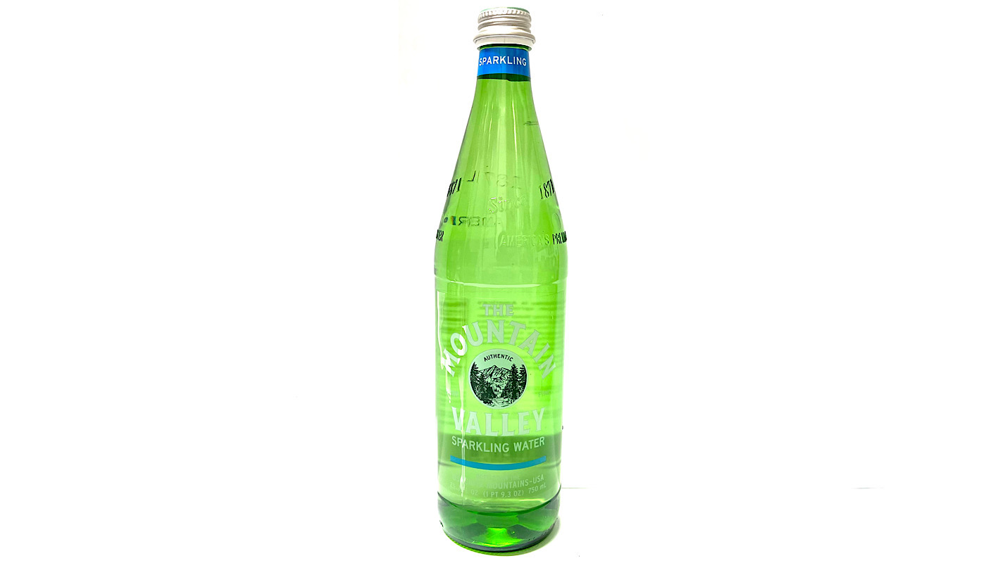 Order MOUNTAIN VALLEY SPARKLING SPRING WATER 1LT GLASS BOTTLE  food online from K-Town Beer & Wine Food Mart store, Los Angeles on bringmethat.com
