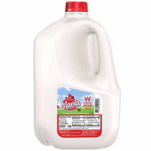 Order Maola Whole Milk 1 Gallon food online from 7-Eleven store, Norfolk on bringmethat.com