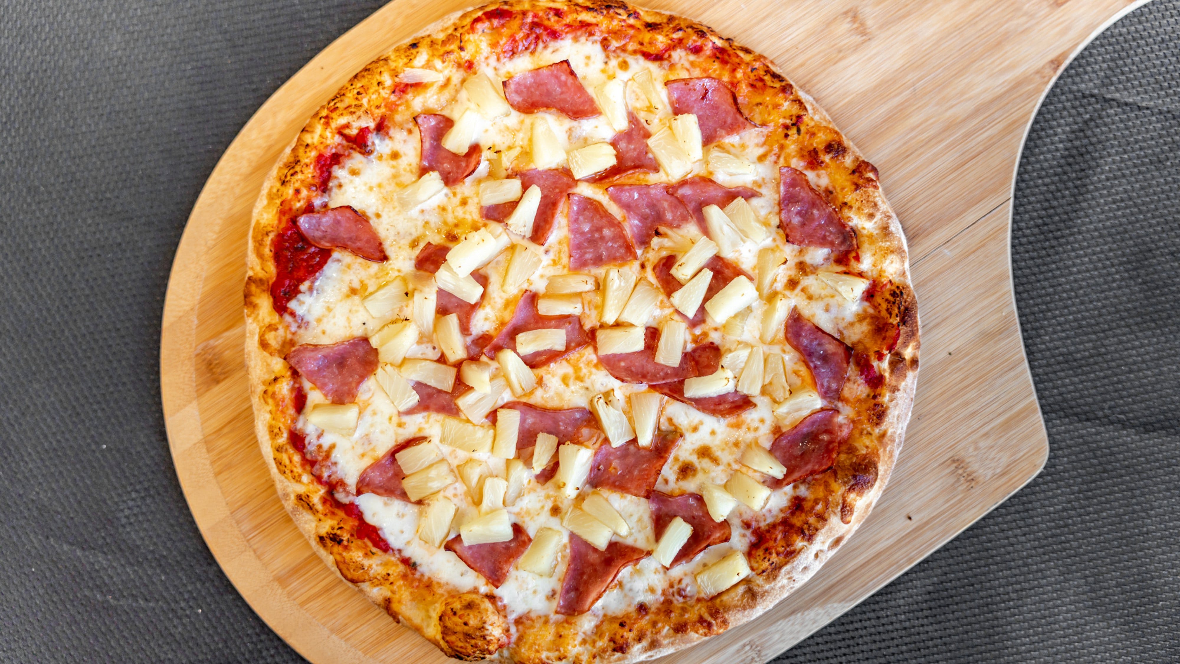Order Papa Size Hawaiian Pizza - 24'' (50 Slices) food online from Papa Pizza Pie store, Fullerton on bringmethat.com