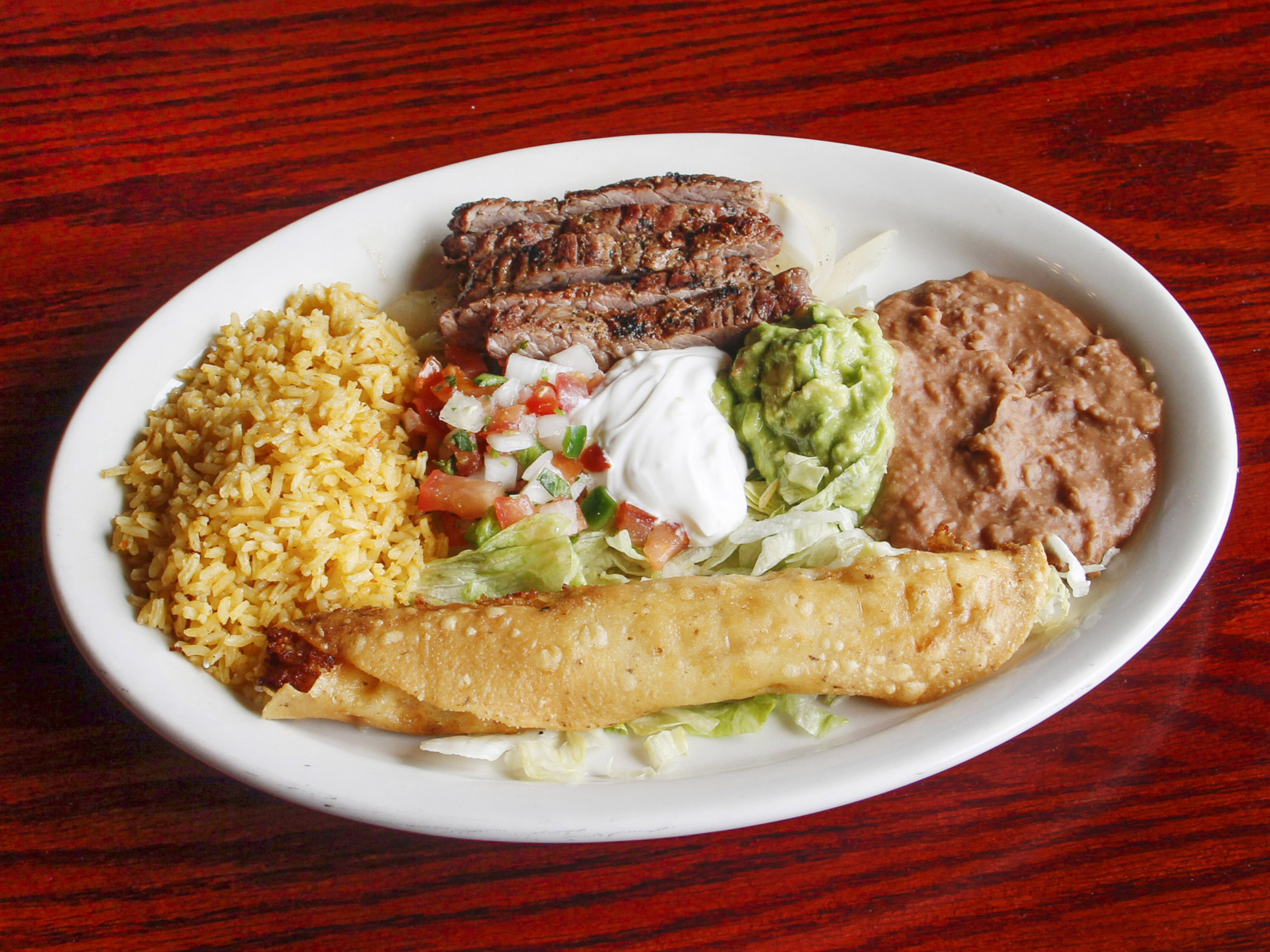 Order Acapulco Combo Platter food online from Cilantro's Mexican Grill store, Spring on bringmethat.com
