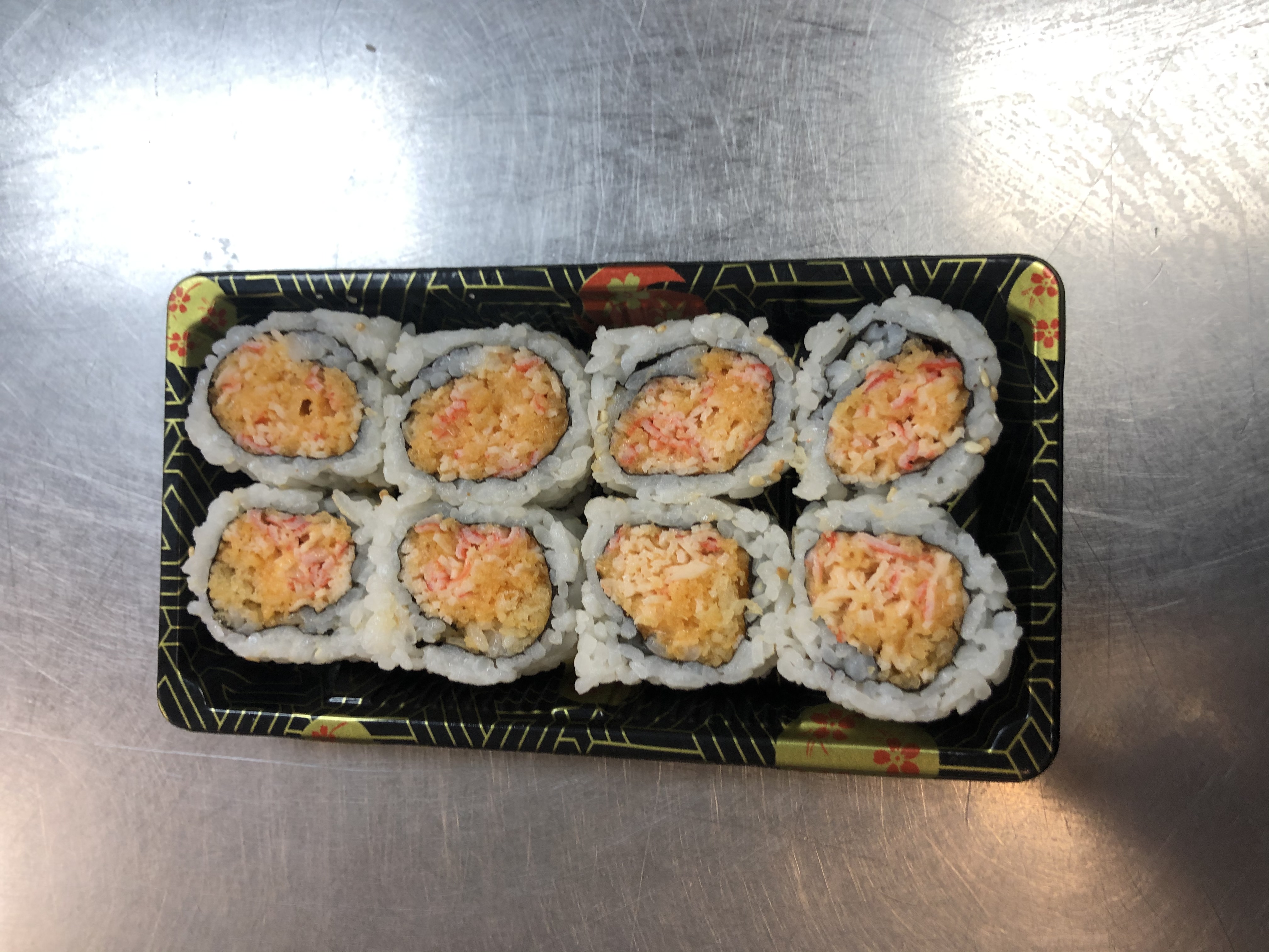 Order Spicy Crab Meat Roll food online from Hibachi Japan store, Greenville on bringmethat.com