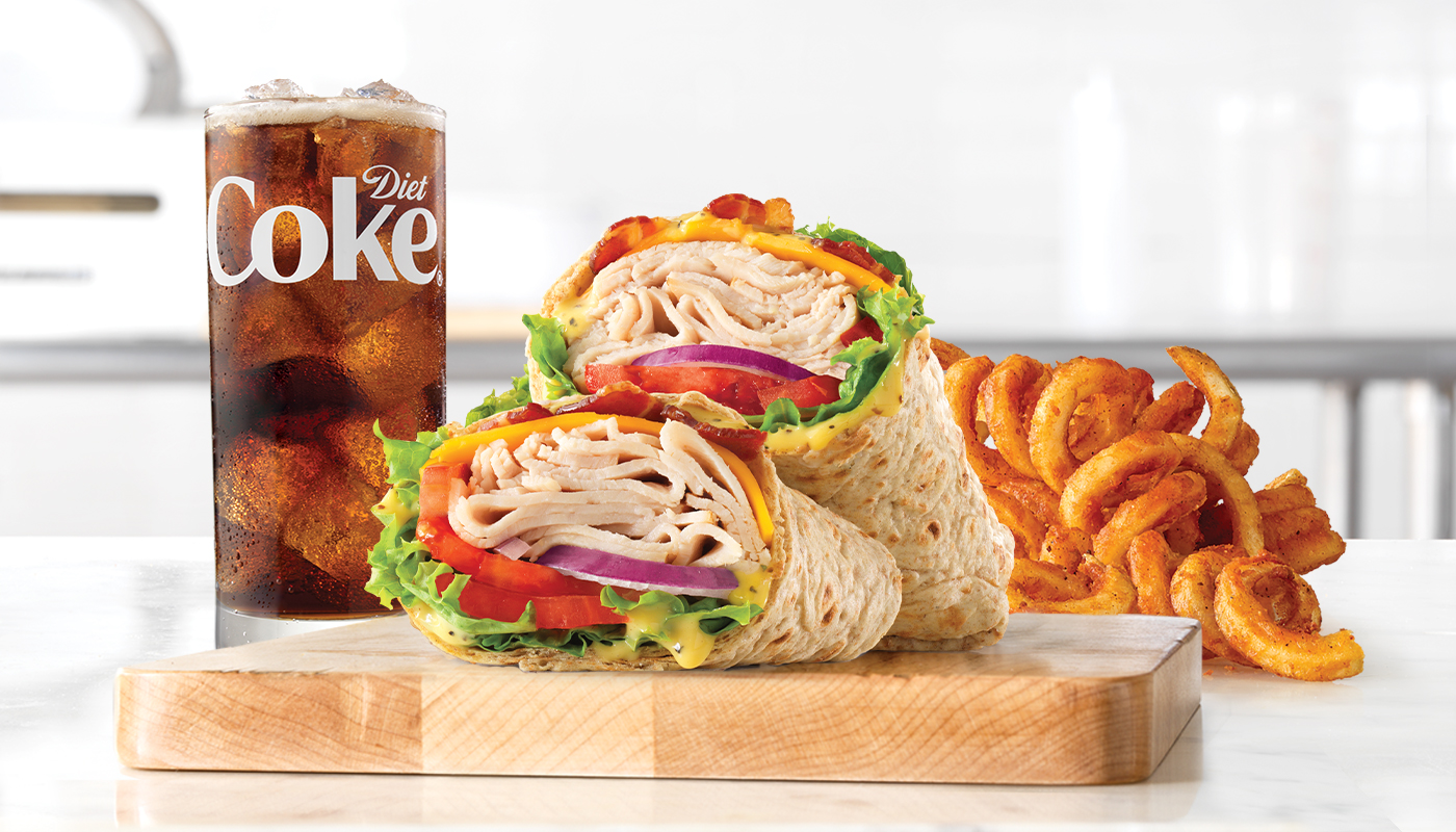 Order Market Fresh®  Roast Turkey Club Wrap Small Meal food online from Arby store, Downers Grove on bringmethat.com