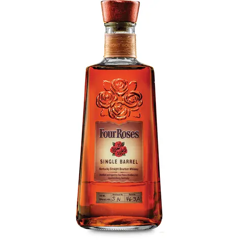 Order Four Roses Single Barrel Bourbon Whiskey 750 ml. food online from Mirage Wine & Liquor store, Palm Springs on bringmethat.com