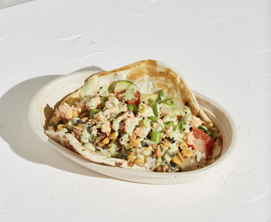 Order Spicy Langostino Naan Bol food online from Rebol store, Cleveland on bringmethat.com