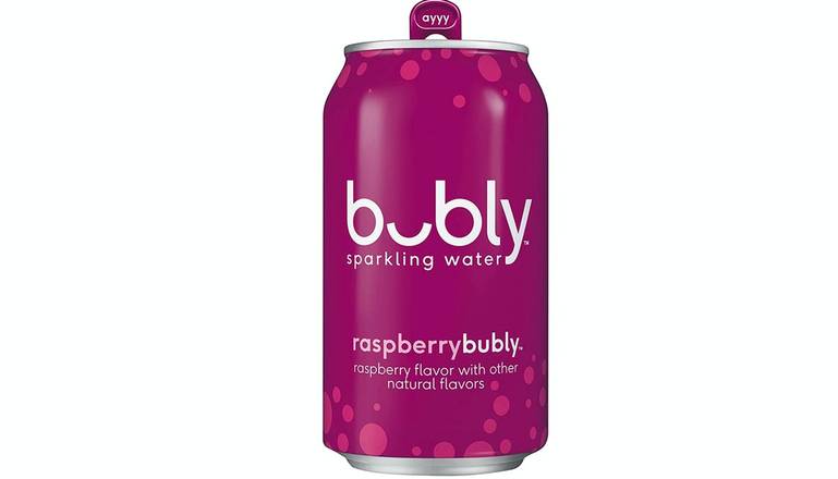 Order Bubly Raspberry Sparkling Water food online from Pokeworks store, Somerville on bringmethat.com