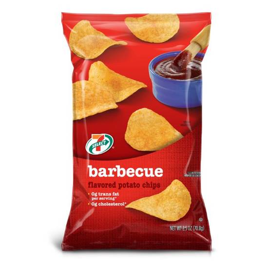 Order 7 Select BBQ Potato Chips 2.5oz food online from 7-Eleven store, Lakewood on bringmethat.com