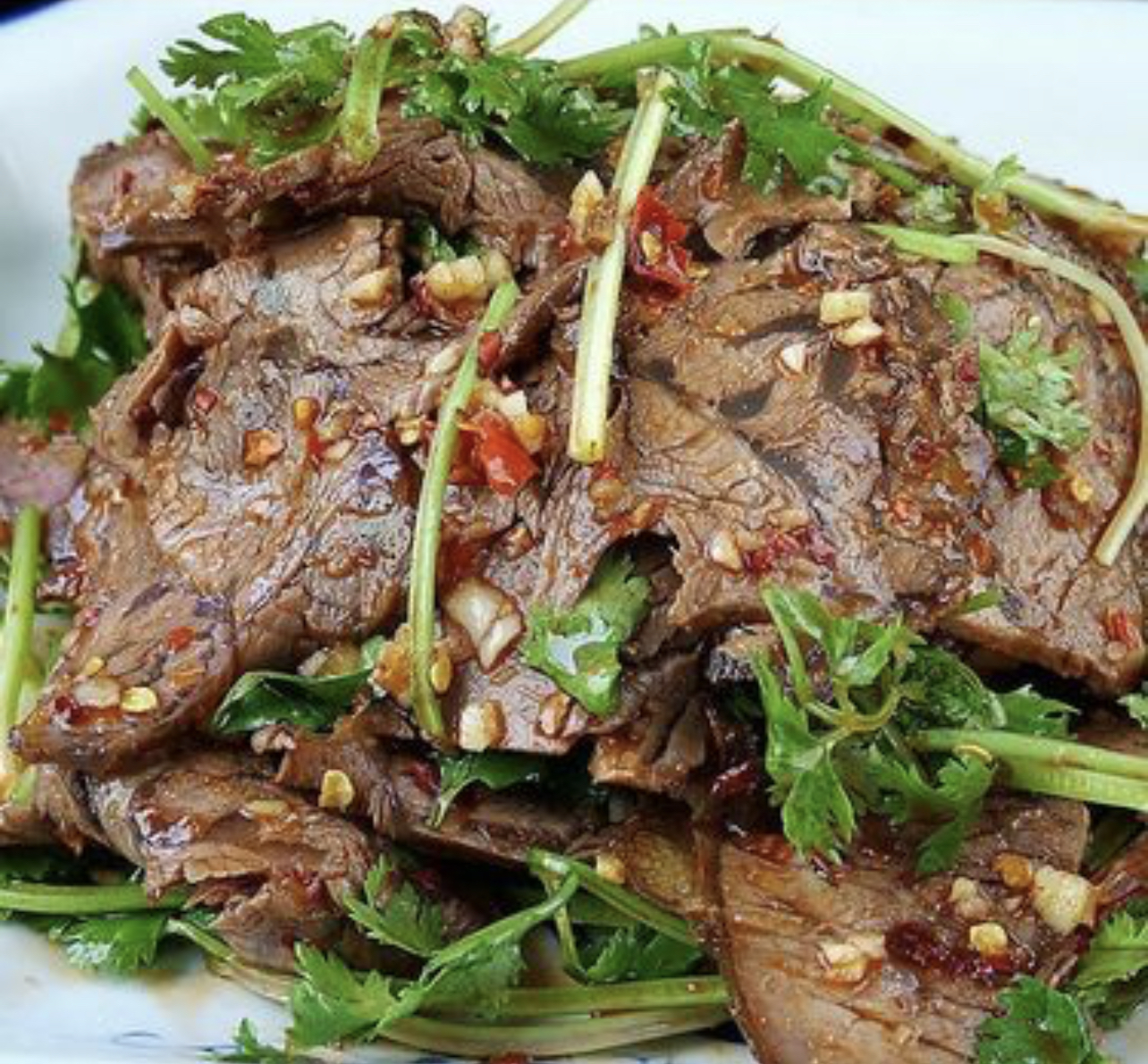 Order 32# Braised Beef Tendon 凉拌牛腱子 food online from Beijing Noodle House store, Irvine on bringmethat.com