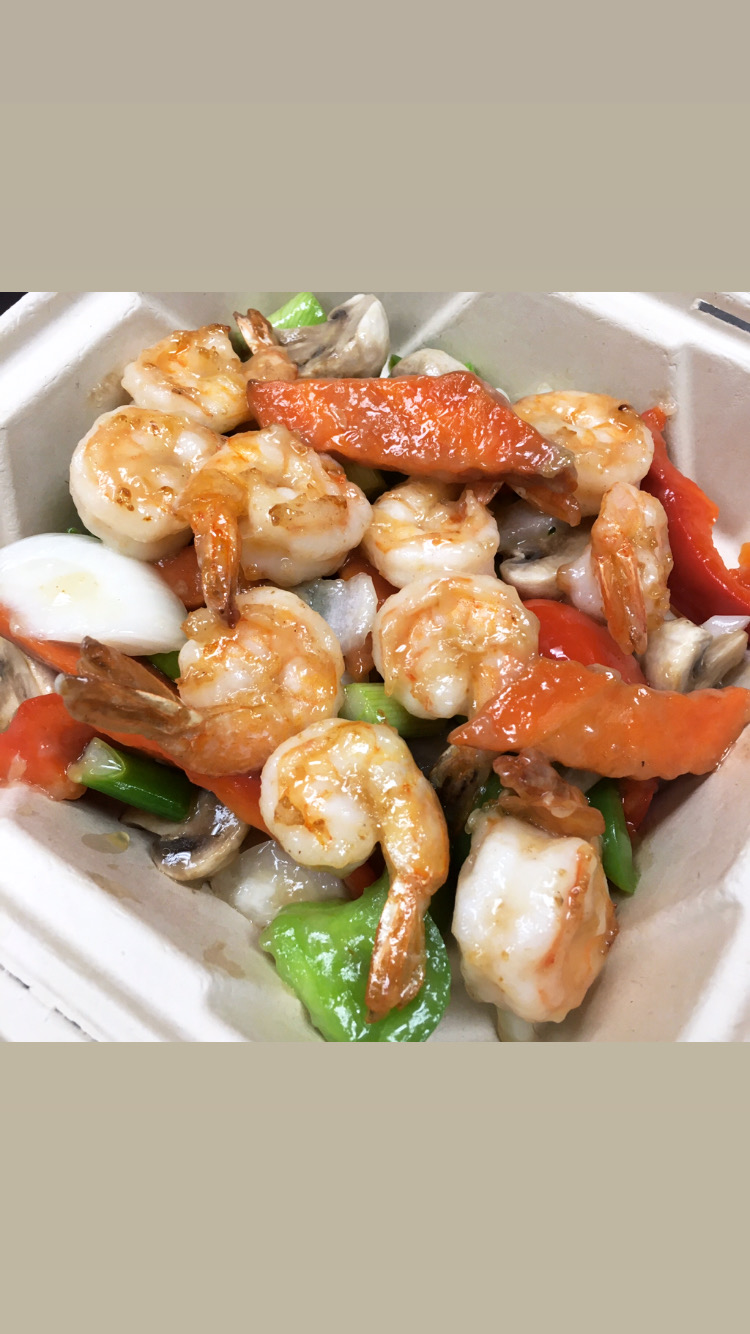 Order Sauteed Shrimp food online from WA WA Restaurant store, Long Beach on bringmethat.com