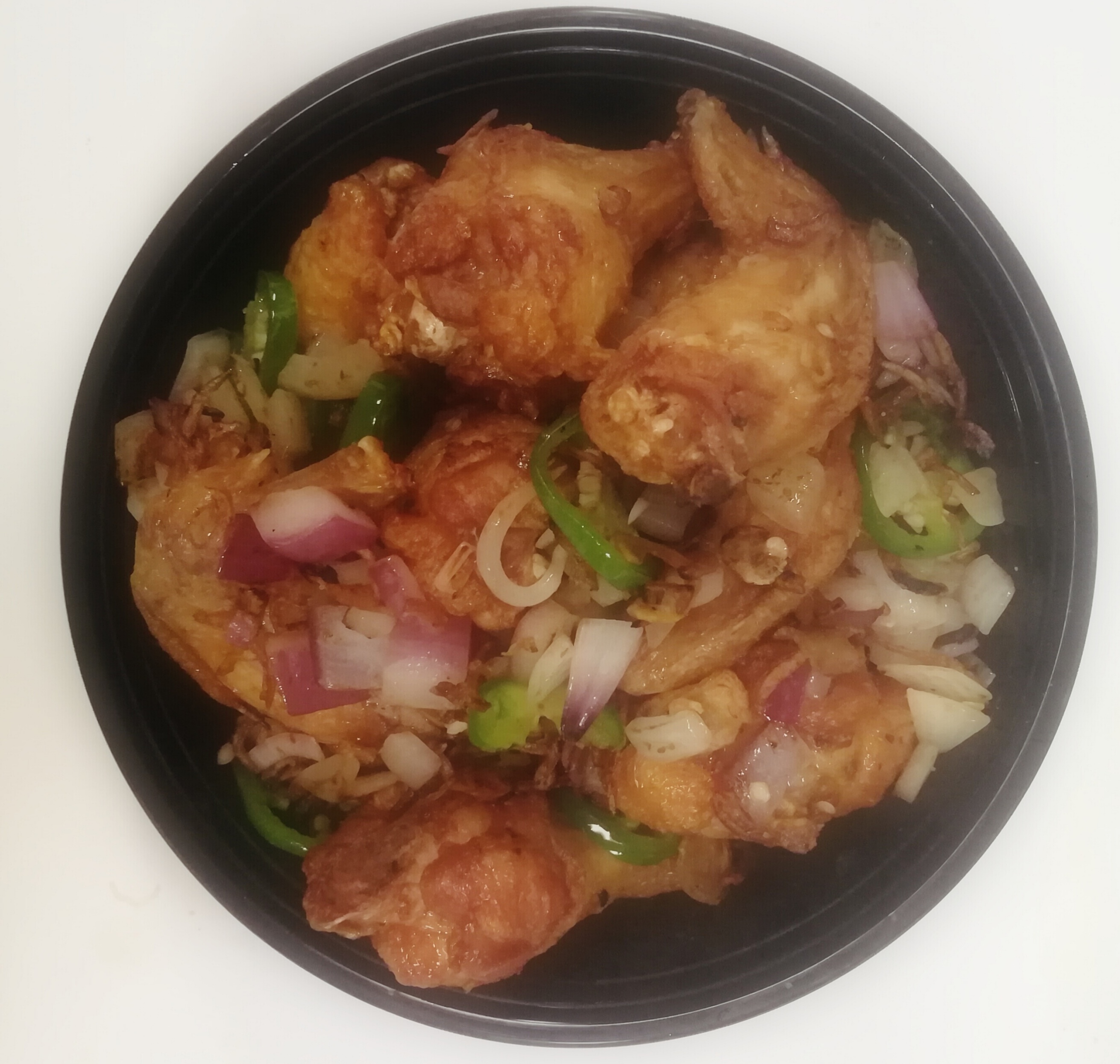 Order Spicy salt pepper chicken wing(8pcs) food online from Canton Wok store, Pawtucket on bringmethat.com