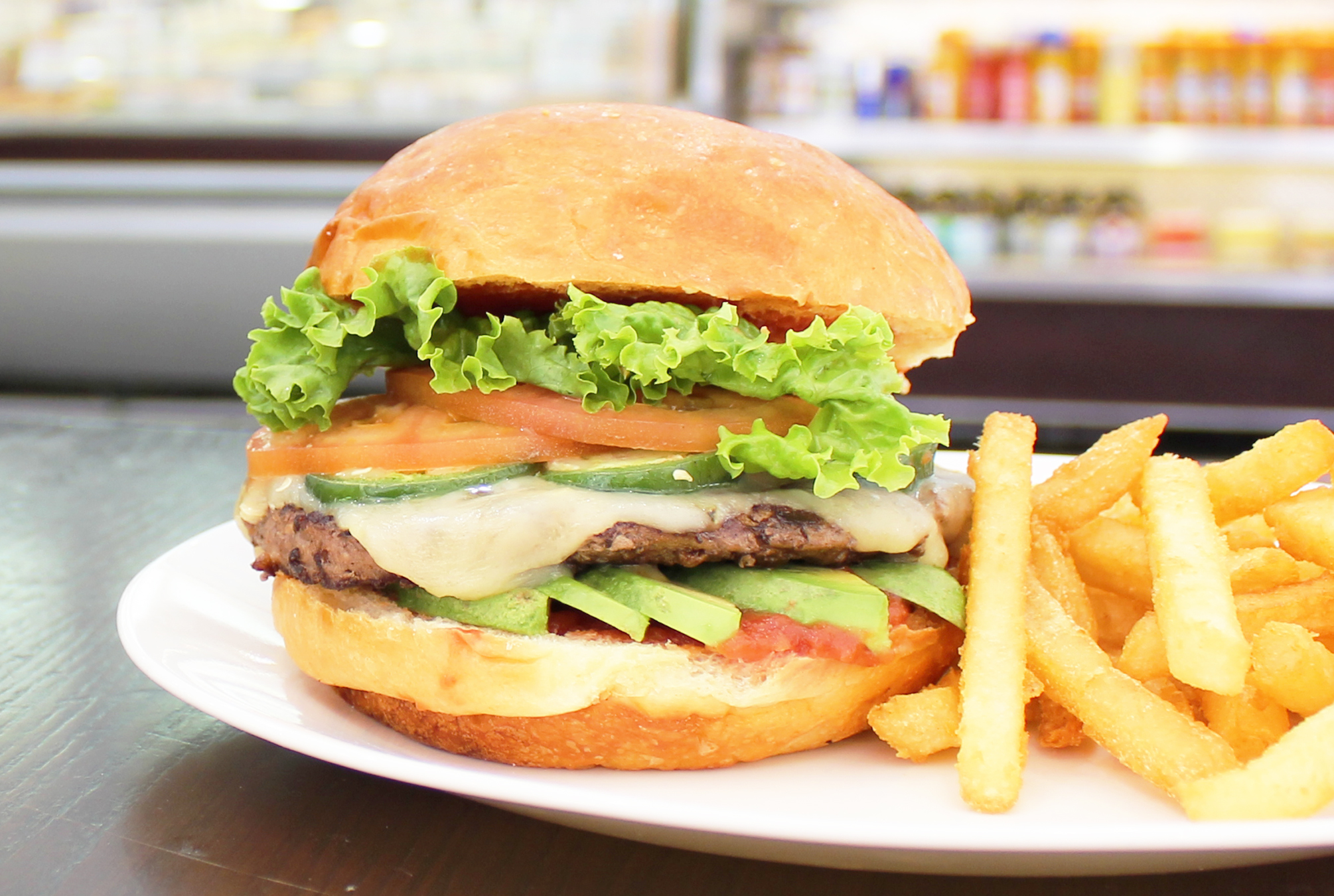 Order Mexican Burger food online from Green Cafe store, New York on bringmethat.com
