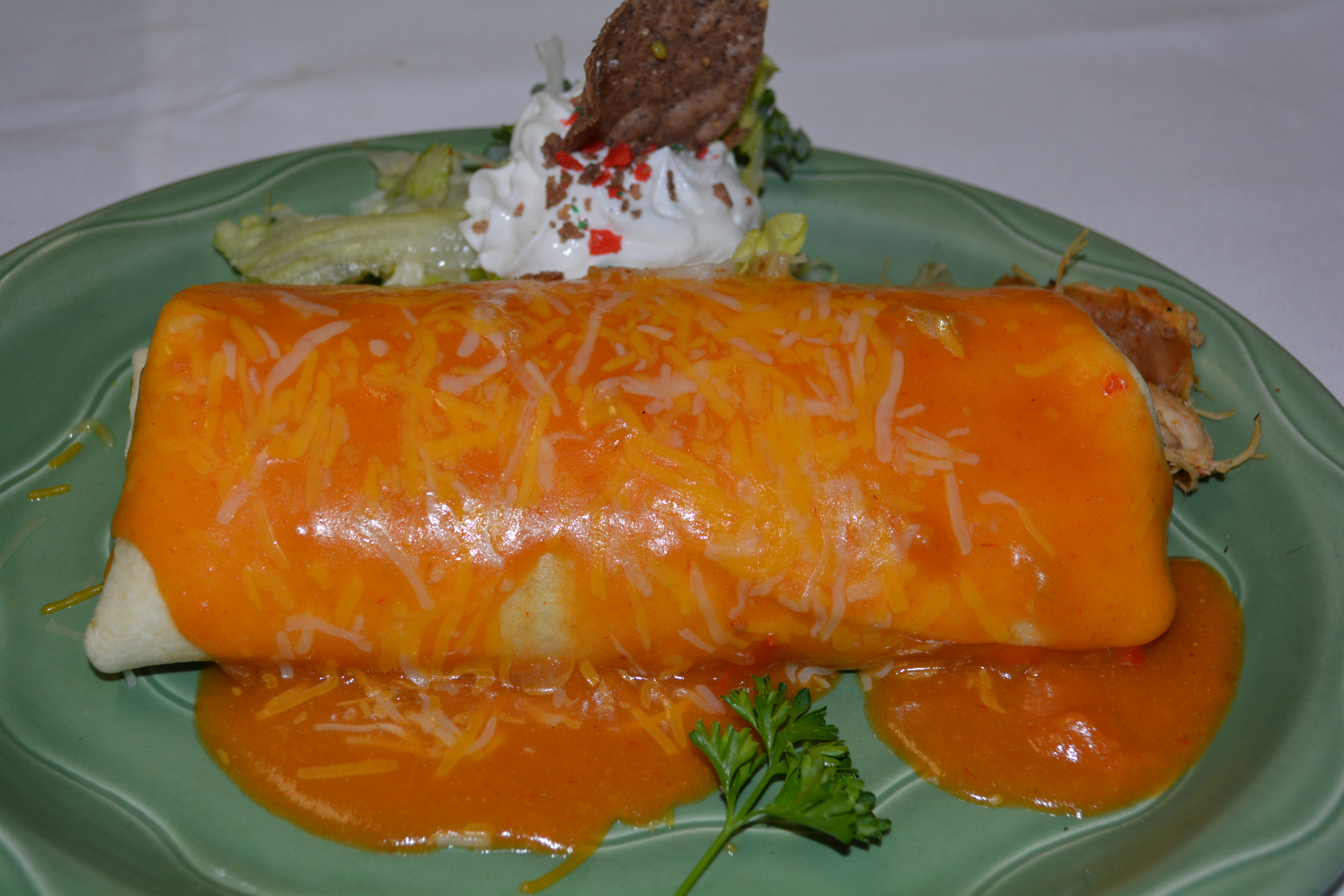 Order Burrito De pollito food online from Jalapenos Mexican Restaurant Eagle River store, Eagle River on bringmethat.com