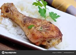 Order 5 Spice Chicken Leg Over Rice food online from Chef Phong Kitchen store, San Bruno on bringmethat.com
