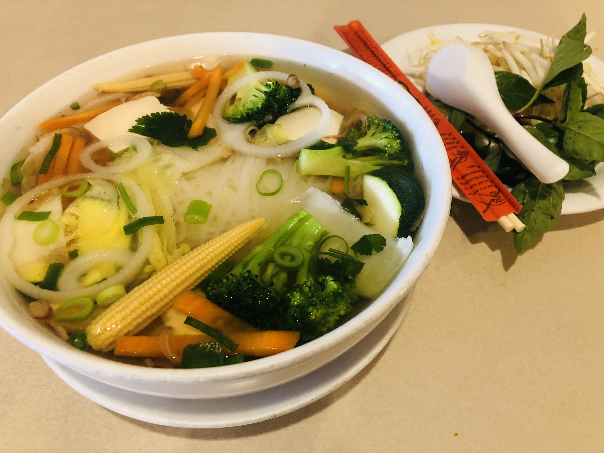 Order NS5. Rau Cai Soup food online from Pho and Thai store, Belmont on bringmethat.com