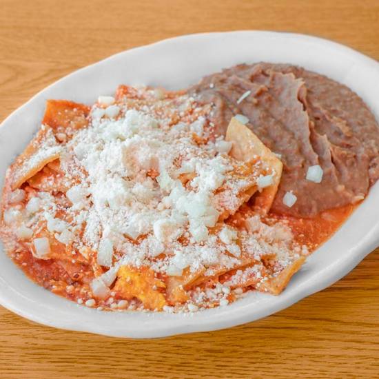 Order Chilaquiles food online from El Abuelo Restaurant store, San Fernando on bringmethat.com
