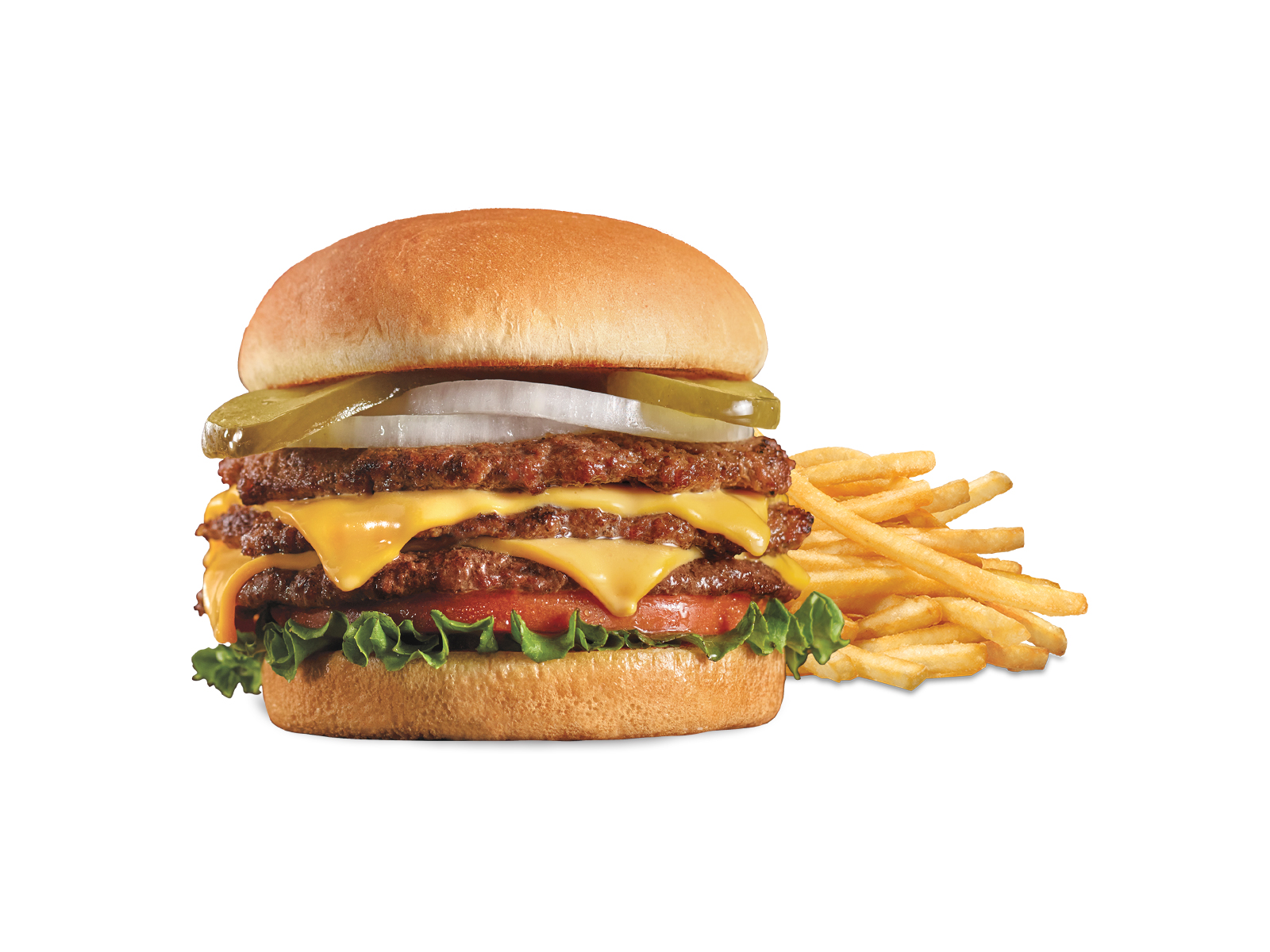 Order Triple Steakburger™ with Cheese 'n Fries food online from Steak N Shake store, Indianapolis on bringmethat.com