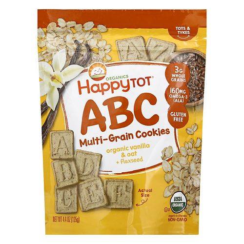 Order Happy Tots ABC Multi Grain Cookies - 4.4 oz food online from Walgreens store, GRASS VALLEY on bringmethat.com