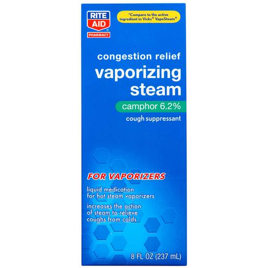 Order Rite Aid Vaporizing Steam Camphor 6.2% (8 oz) food online from Rite Aid store, Greenville on bringmethat.com