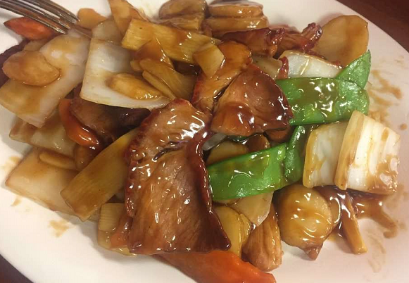 Order 63. Roast Pork with Chinese Vegetable food online from China Garden store, Hackettstown on bringmethat.com