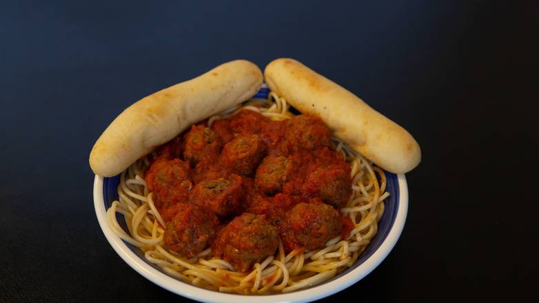 Order Spaghetti Meatballs food online from Neighborhood Pizza Cafe store, Springfield on bringmethat.com