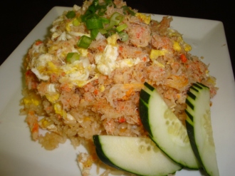 Order 33. Crab Fried Rice food online from Nine & Nine Thai Kitchen store, Pasadena on bringmethat.com