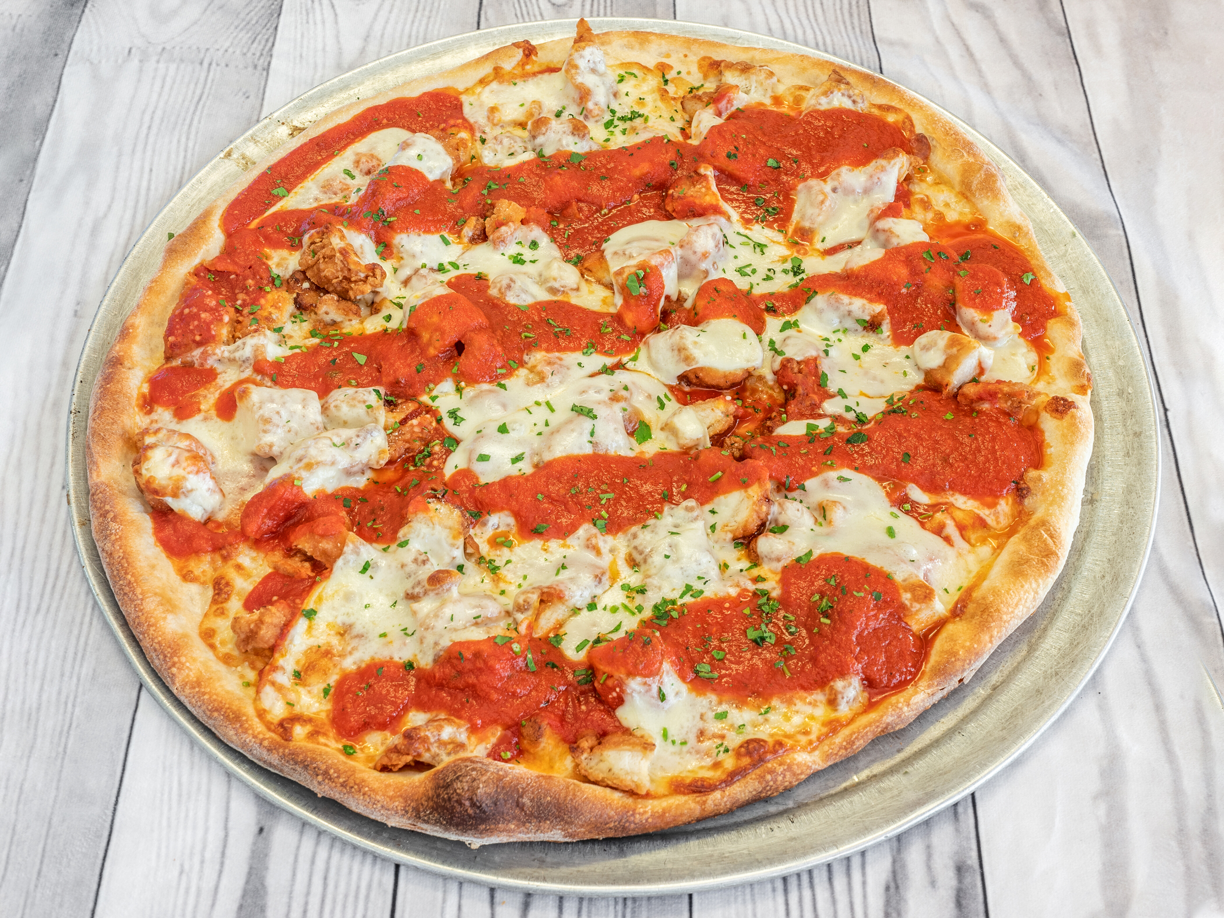 Order Chicken Parmigiana Pizza food online from Sal Italian Restaurant & Pizzeria store, Toms River on bringmethat.com