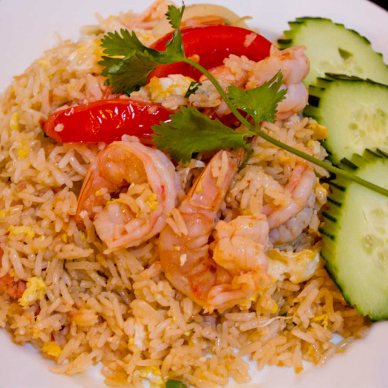 Order 35. Thai Style Fried Rice food online from Chabaa Thai Cuisine store, San Francisco on bringmethat.com