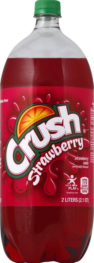 Order Crush · Caffeine-Free Strawberry Soda (2 L) food online from Mesa Liquor store, Mesa on bringmethat.com