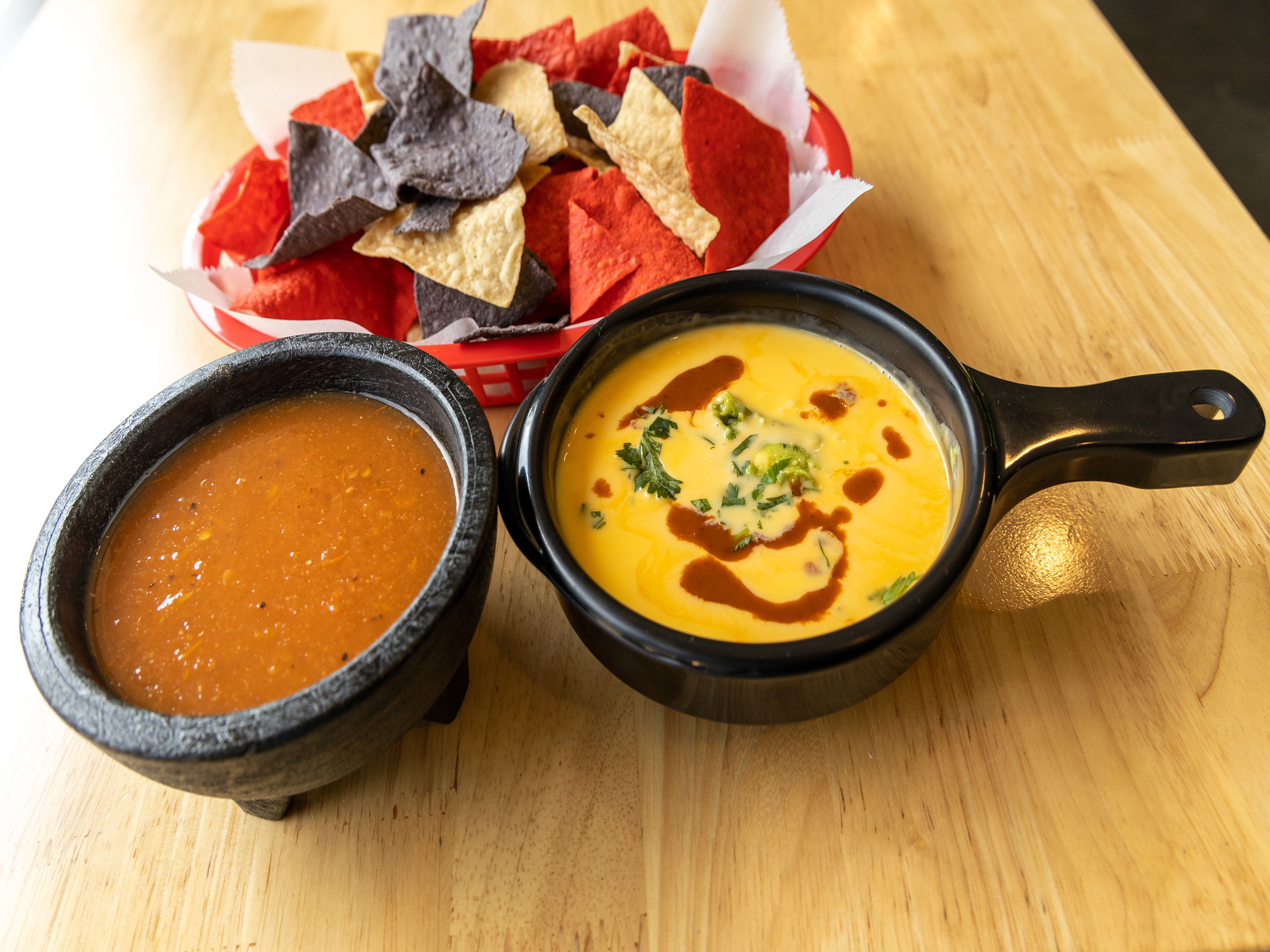 Order Chips, Salsa and Queso food online from Taco Nation store, Spring on bringmethat.com