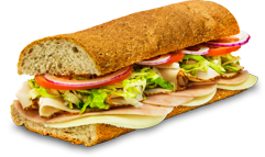 Order 2. Ham, Turkey and Provolone Cheese Sandwich food online from Port of Subs store, Las Vegas on bringmethat.com