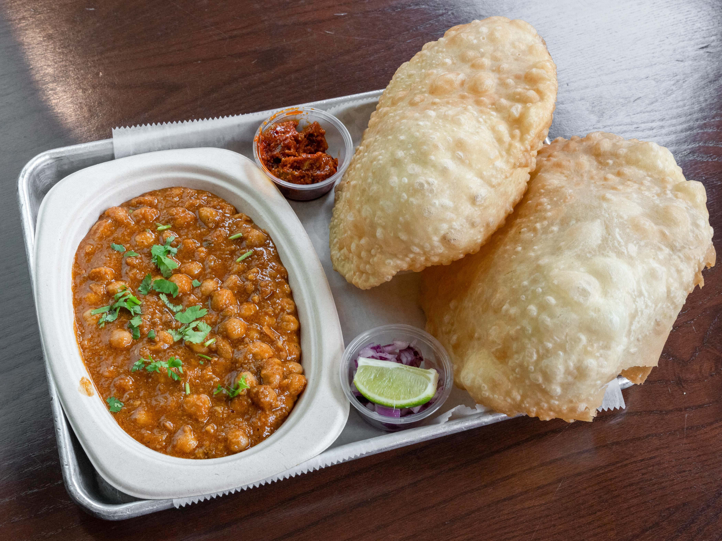 Order Cholle Bhature food online from Surati Indian Street Food store, Nashville on bringmethat.com