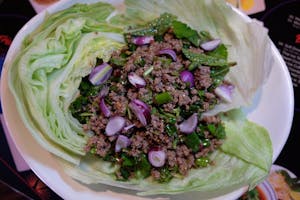 Order 20. Steak Lettuce Wrap food online from Miko Thai Kitchen store, Hudson on bringmethat.com