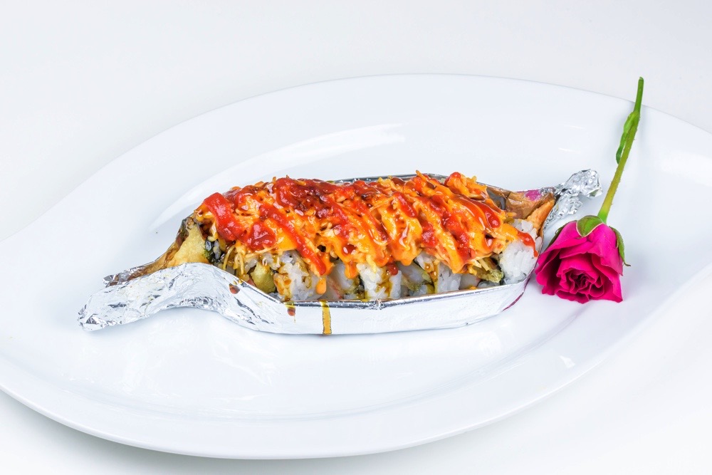 Order Fire Cracker Roll food online from Sushi And Rolls store, Livonia on bringmethat.com